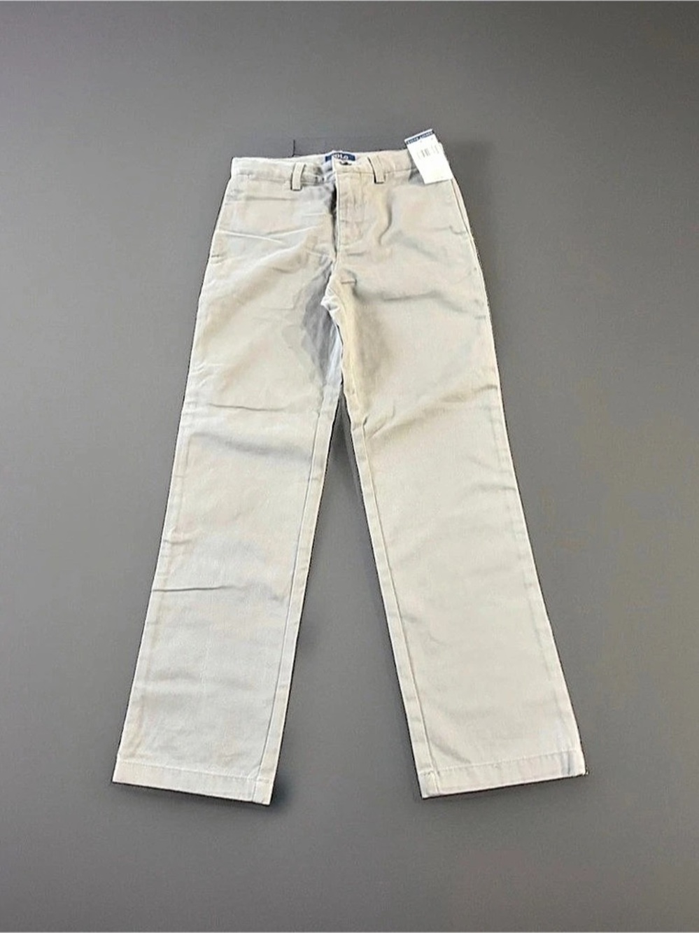 Polo Ralph Lauren Boys Straight Fit Chino Pants Straight Leg Pants in Gray Size